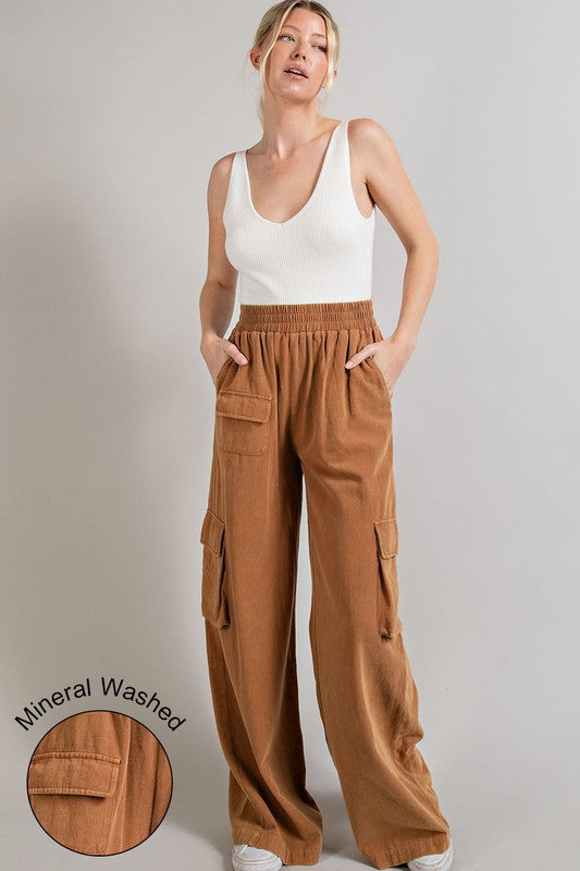 eesome Mineral Washed Cargo Pants eesome