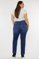 Kancan Dark Wash Plus Size Slim Straight Jeans Kan Can USA