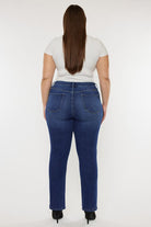 Kancan Dark Wash Plus Size Slim Straight Jeans Kan Can USA