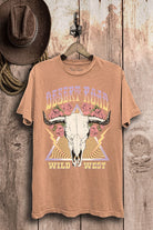 Lotus Fashion Collection Desert Road Wild West Mineral Washed Graphic Top Lotus Fashion Collection