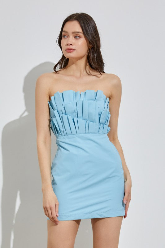 Do + Be Collection Off Shoulder Ruffle Dress Do + Be Collection
