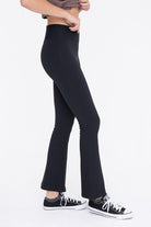 Mono B BRONZE - Ribbed Flare High-Waist Leggings Mono B