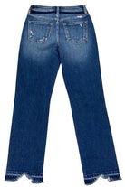 Kancan Dark Wash High Rise Slim Straight Jeans Kan Can USA