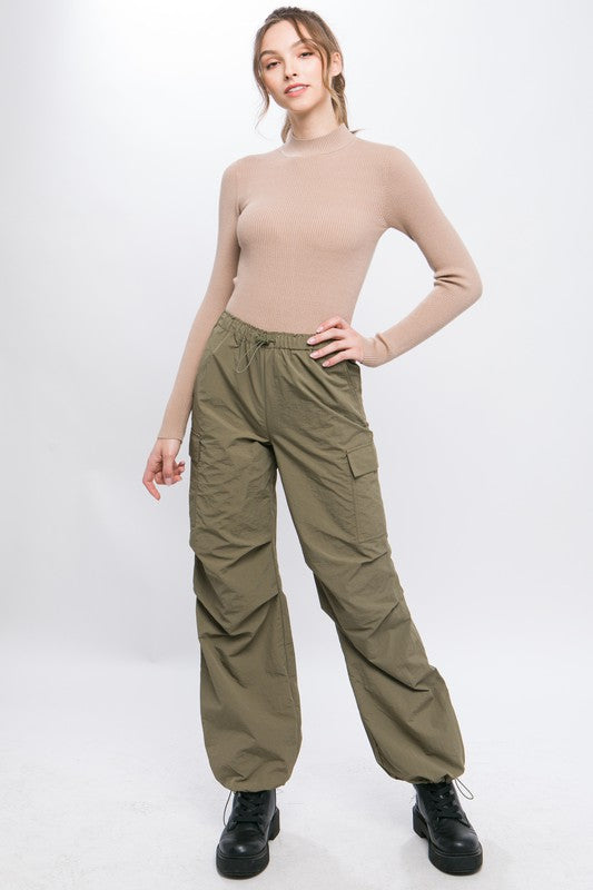 Love Tree Loose Fit Parachute Cargo Pants Love Tree