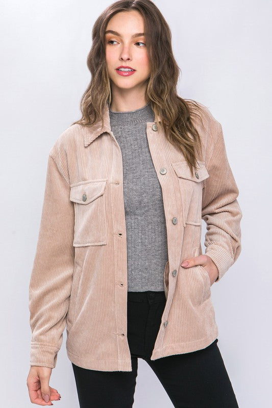 Corduroy jacket khaki best sale