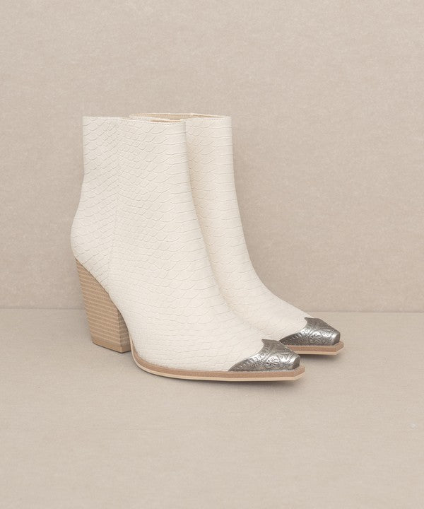 OASIS SOCIETY Zion - Bootie with Etched Metal Toe KKE Originals