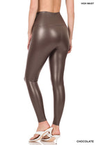 Zenana High Rise Faux Leather Leggings ZENANA