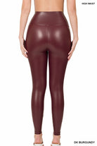 Zenana High Rise Faux Leather Leggings ZENANA