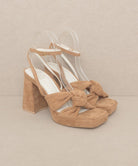 OASIS SOCIETY Zoey - Knotted Band Platform Heels KKE Originals