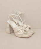 OASIS SOCIETY Zoey - Knotted Band Platform Heels KKE Originals