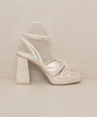 OASIS SOCIETY Zoey - Knotted Band Platform Heels KKE Originals