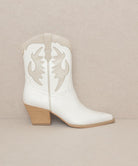 OASIS SOCIETY Houston - Layered Panel Cowboy Boots WHITE KKE Originals