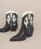 OASIS SOCIETY Houston - Layered Panel Cowboy Boots KKE Originals