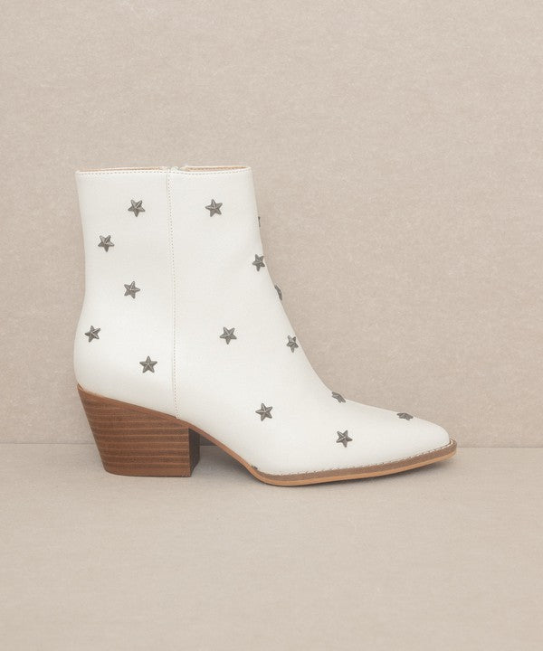 OASIS SOCIETY Ivanna - Star Studded Western Boots WHITE KKE Originals