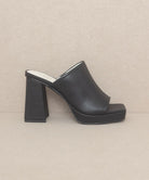 OASIS SOCIETY Vivienne - Slip On Platform Heels BLACK KKE Originals