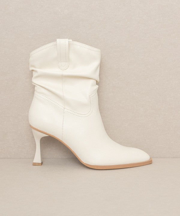 OASIS SOCIETY Riga - Western Inspired Slouch Boots BEIGE KKE Originals