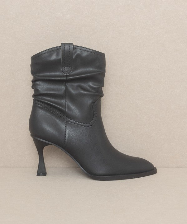 OASIS SOCIETY Riga - Western Inspired Slouch Boots BLACK KKE Originals