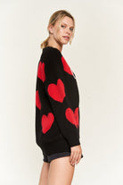 Jade by Jane Black & Red Heart Love Always Sweater