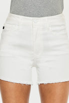 KanCan WhiteHigh Rise Shorts Kan Can USA