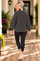 Haptics Cozy Dots and Button Stops Pullover