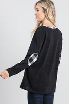 Heimish Black Plaid Checkmate Pullover