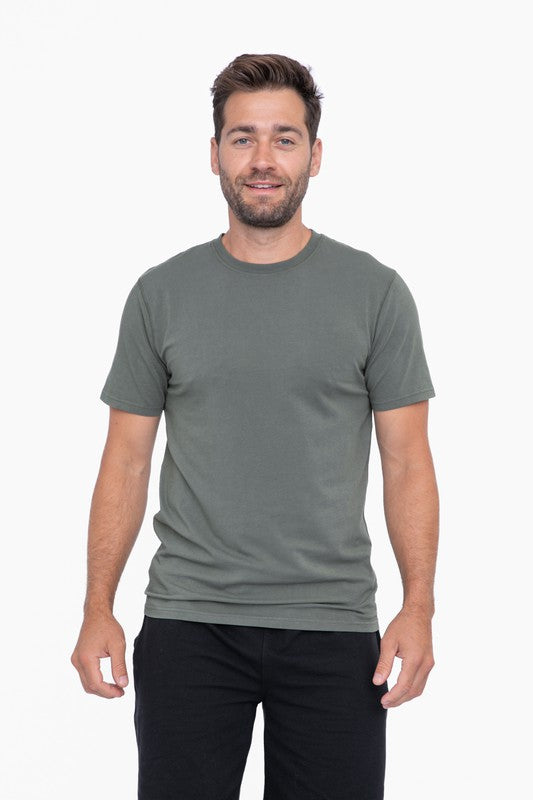 Mono B Men’s Pima Cotton Blend Short Sleeve Tee DARK SAGE