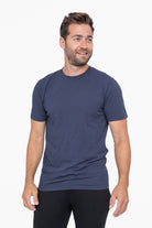 Mono B Men’s Pima Cotton Blend Short Sleeve Tee Navy