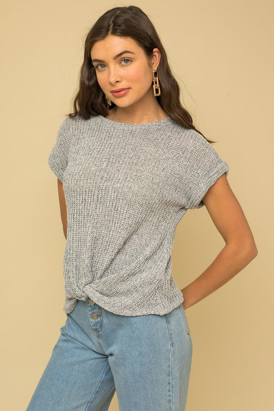 Gilli Short Sleeve Bottom Twist Top Gilli