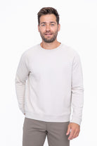 Mono B Cotton Blend Classic Crewneck Light Grey Mono B