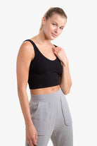 Mono B Ribbed Seamless Cropped Tank Top Mono B