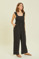 Heyson Wide Leg Jumpsuit Featured with Back Tie Detail Ave Shops