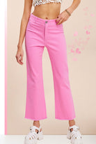 La Miel Soft Washed Stretchy High Rise Pants CANDY La Miel