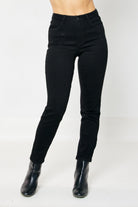 Judy Blue Reese Rhinestone Slim Fit Jeans in Black 24W Ave Shops