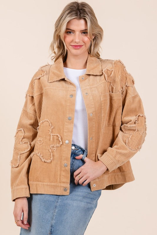 GeeGee Reg - Drop Shoulder Corduroy Shacket GeeGee