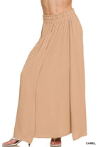 Zenana Black Woven Crinkle Gauze Long Skirt