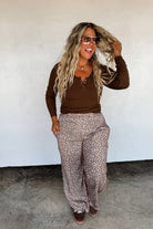 PREORDER: Blakeley Floral & Cheetah Drift Away Joggers Cheetah Womens