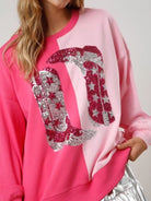Preorder Sequin Boots Color Block Sweatshirt