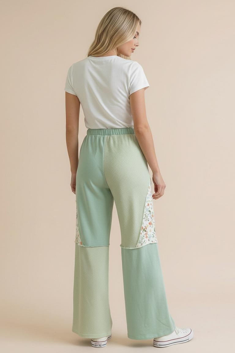 Haptics French Terry Color Block Pants with Pockets
