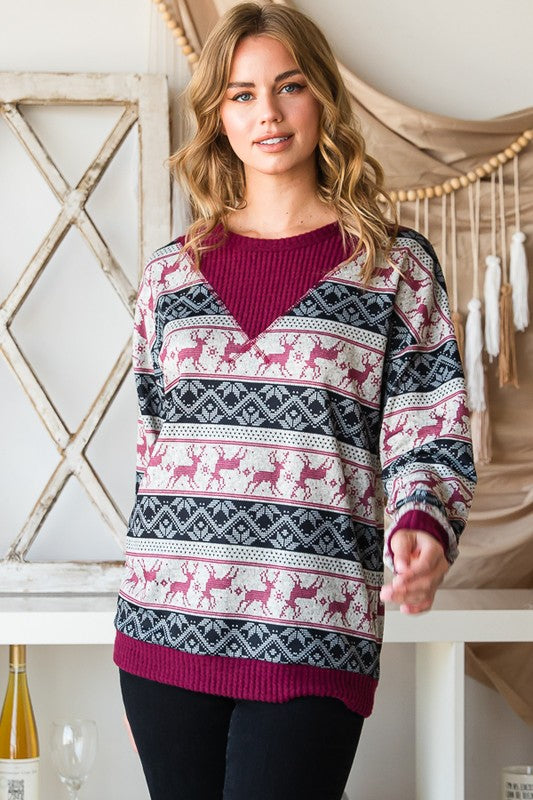 Heimish Dancer & Prancer Pullover BoutiqueSimplified