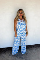 PREORDER: Blakeley Cassidy Floral Boho Overalls Womens