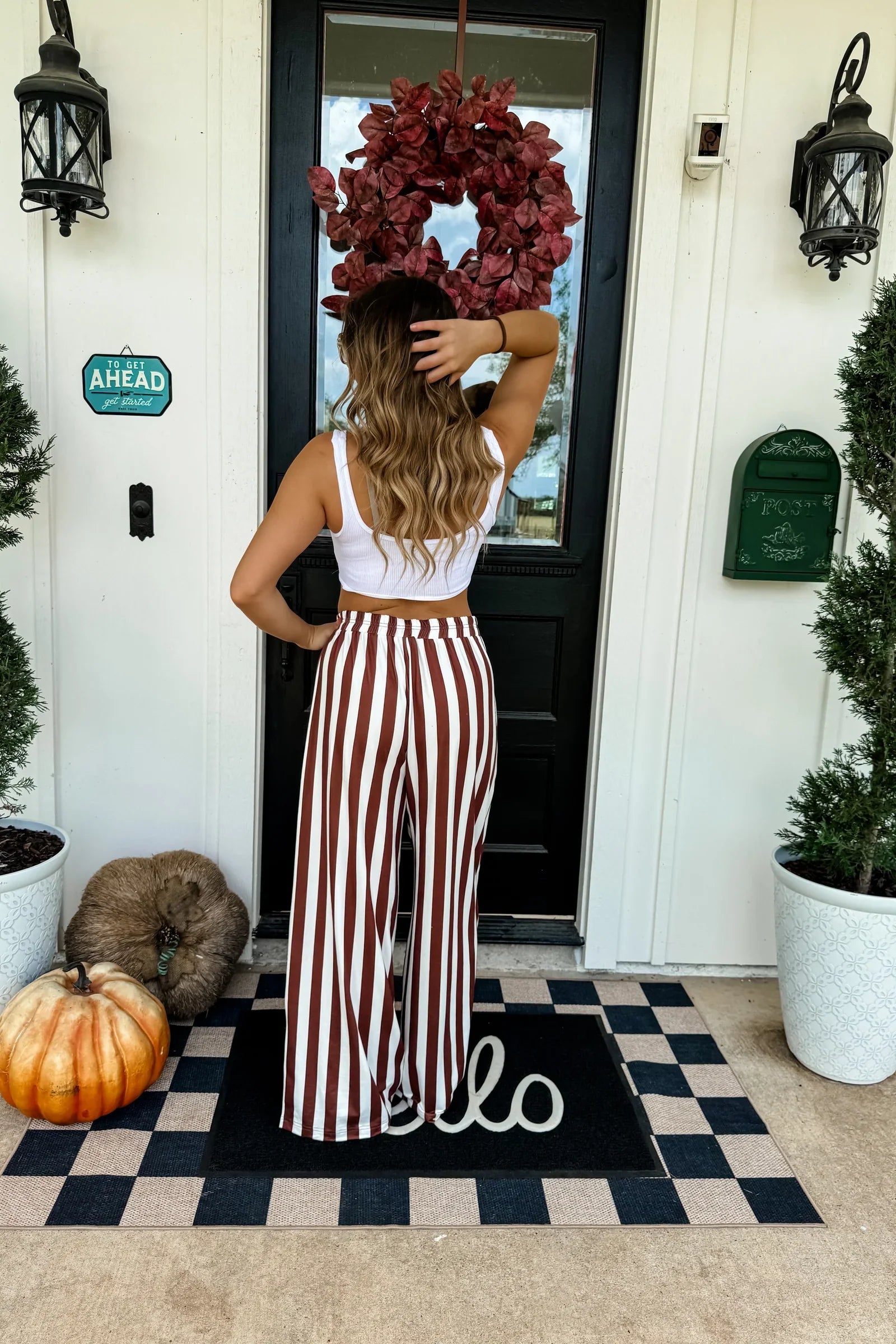 PREORDER: Blakeley Vertical Vibes Stripe Pants Womens