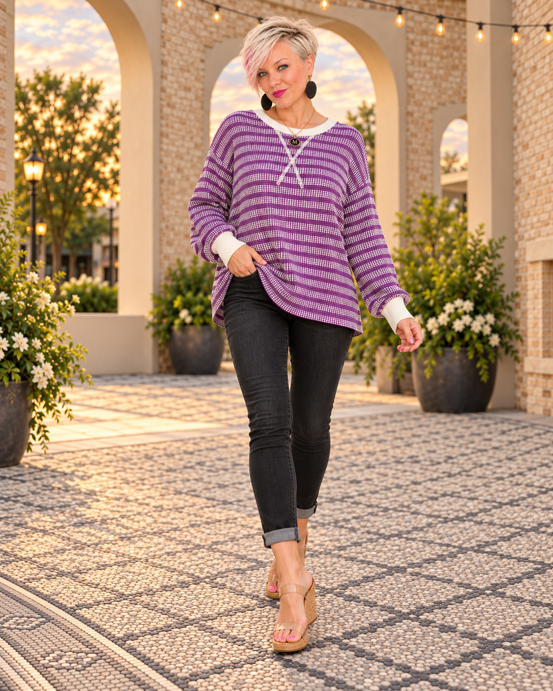 Zenana Simply the Best Striped Top Tops