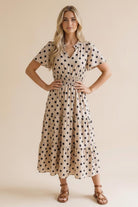 Haptics It Had to Be You Bell Sleeve Midi Dress Womens