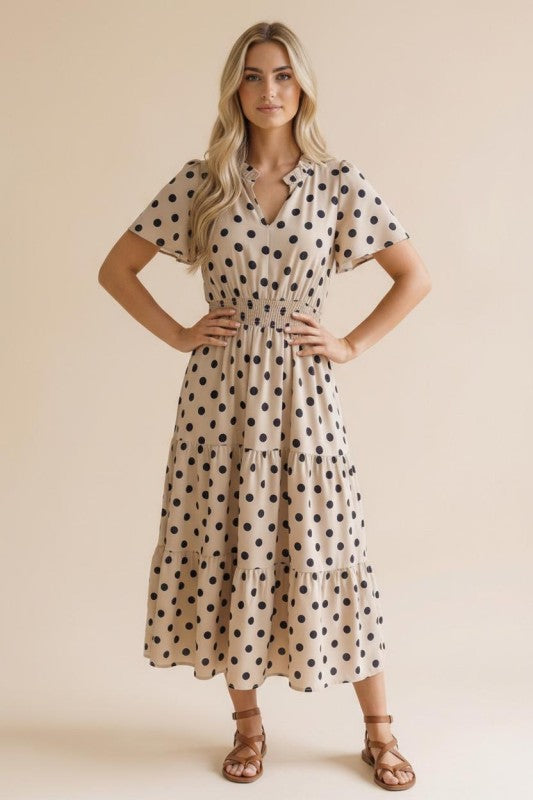 Haptics It Had to Be You Bell Sleeve Midi Dress Womens