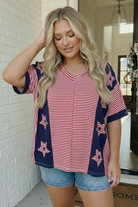 Haptics Stars and Stripes Forever Oversized Top