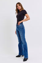 Judy Blue Mid-Rise Bootcut Jeans with Thermal Lining Jeans