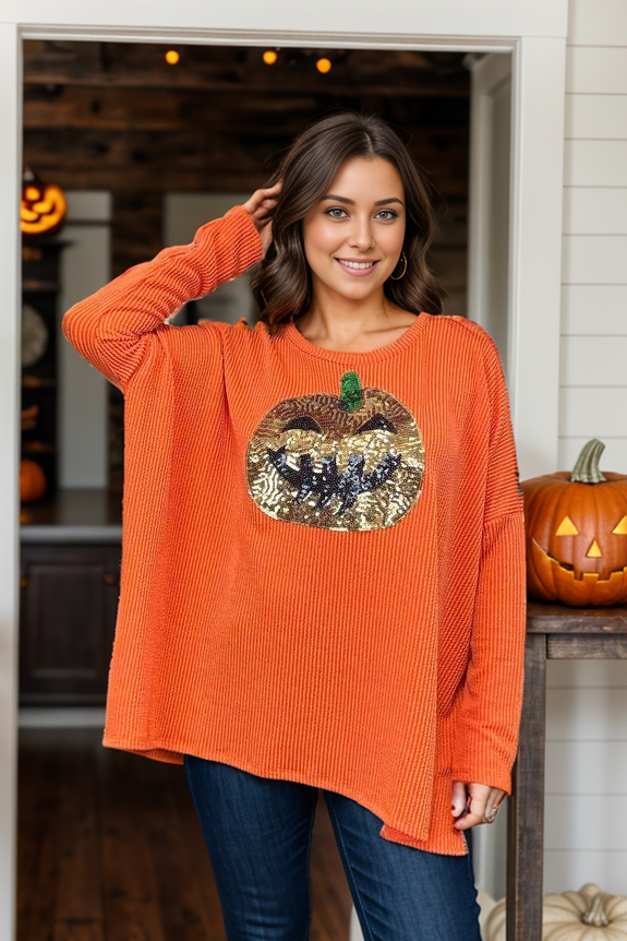 Heimish Pumpkin Queen Long Sleeve BoutiqueSimplified