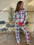 Holiday Plaid Pajama Set Ave Shops