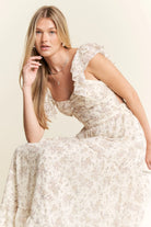 Jade By Jane Ruffle Sleeve Tiered Maxi Dress