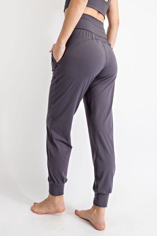 Rae Mode Butter Soft Joggers With Pockets Charcoal Rae Mode